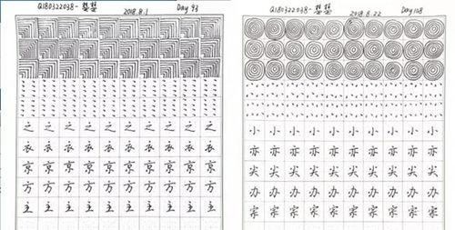 如练字打卡网红,练字打卡引领书法热潮